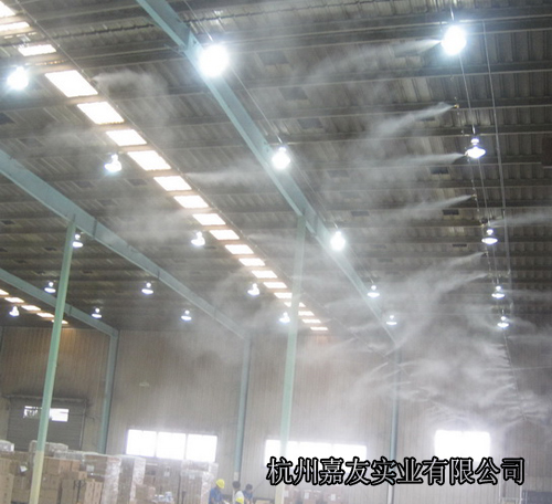 陶瓷廠高壓噴霧系統除塵降溫