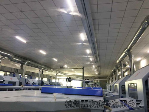 康源車間安裝工業加濕器