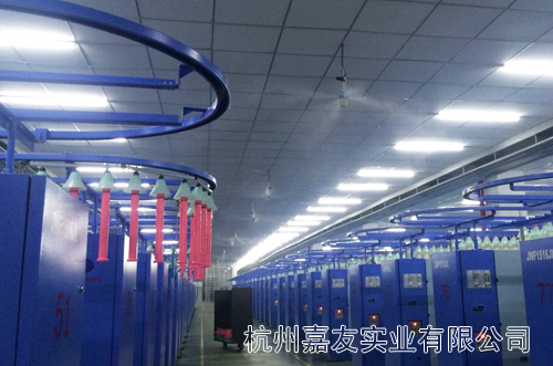 紡織車間安裝干霧加濕器