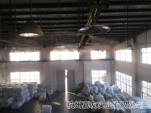 車間安裝工業加濕器案例圖